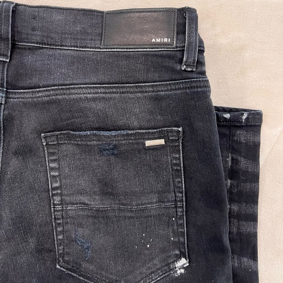 AMIRI MX1 Brown Plaid Patch Jeans - Picture 5 of 6